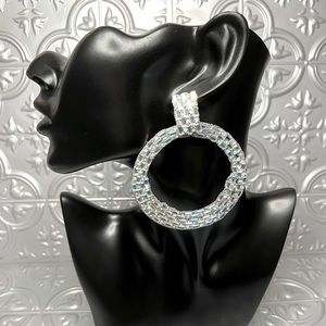 Mosaic Blue Earrings light weight for pierced ears brand new!